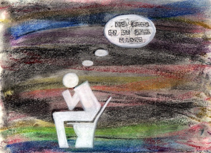 Pensando en el retrete